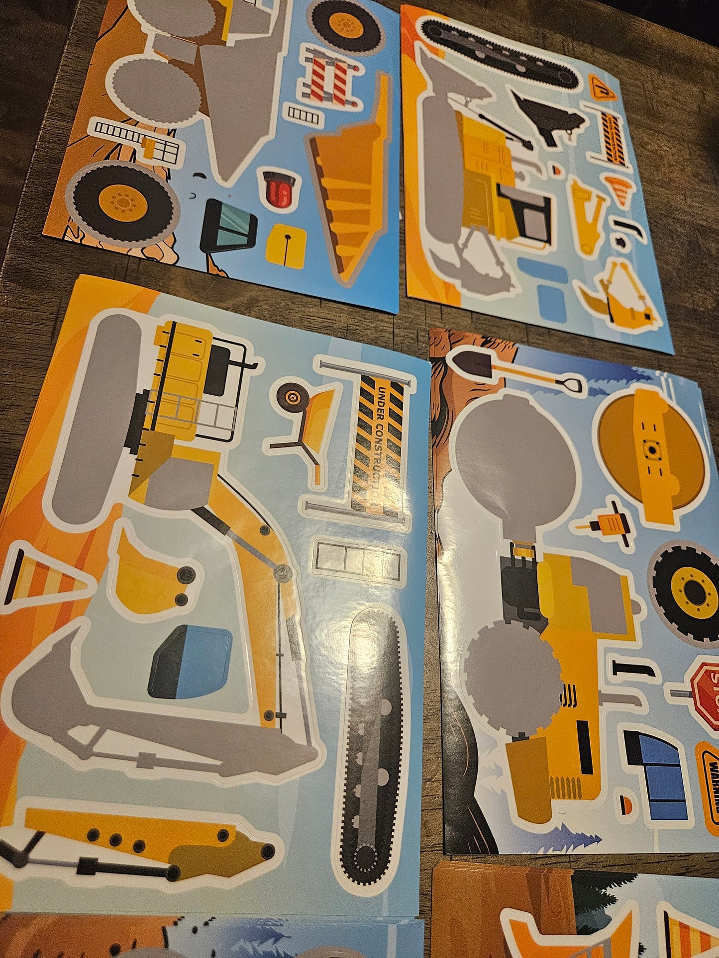Build-a-Construction Equipment Sticker Kit
