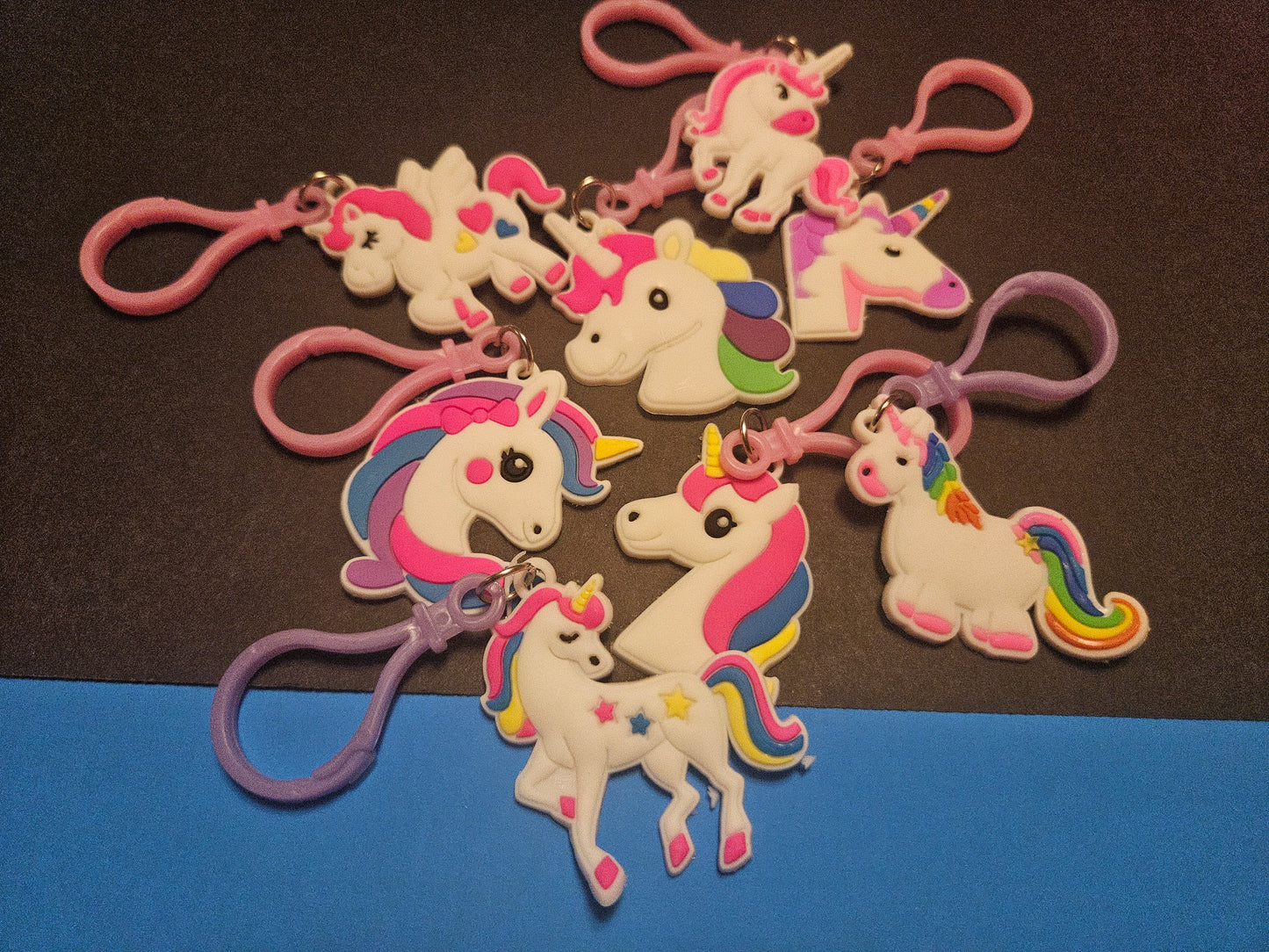 Unicorn clip on keychains