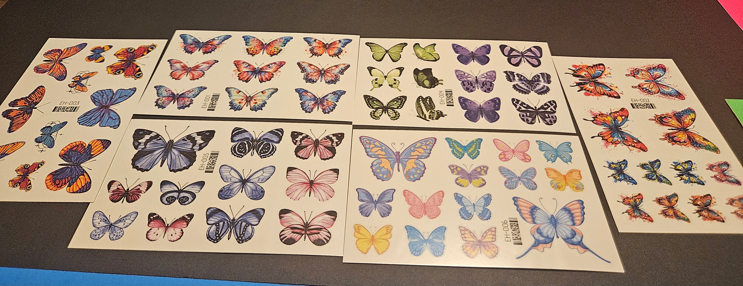 Butterfly Temporary Tattoos