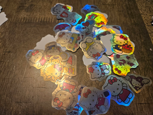 Foil Hello Kitty Stickers