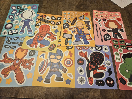 Build-an-Superhero Sticker Kit