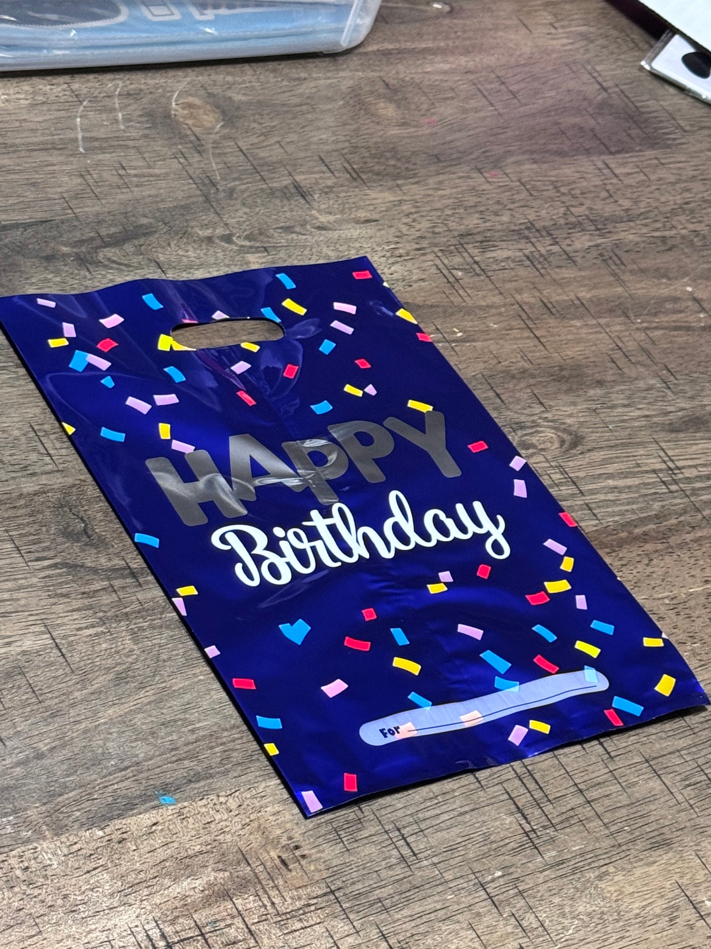 Confetti Happy Birthday Bags.